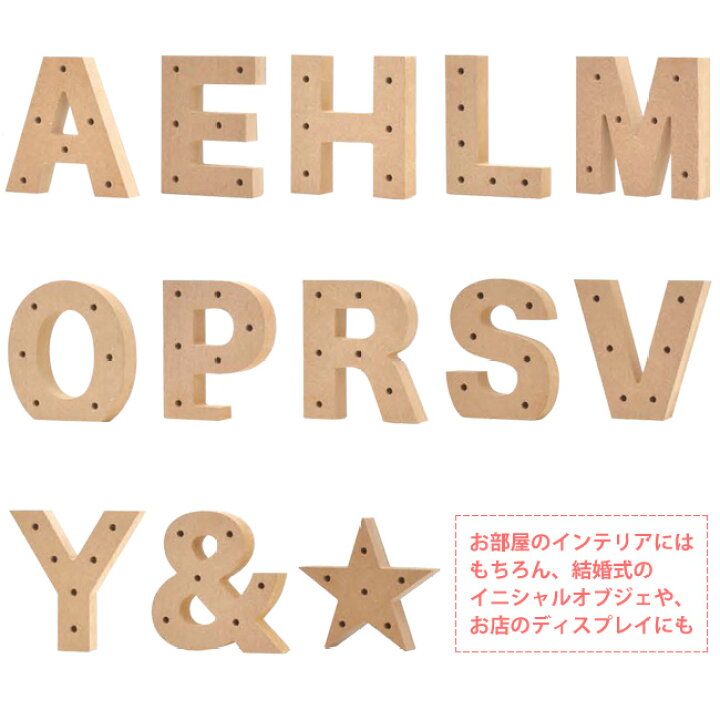 楽天市場】ALPHABET LETTER SERIES アルファベットレター 穴あきタイプ 