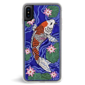 ZERO GRAVITY [OreB yԕisiziPhone X Ή P[X KOI EMBROIDERED hJ NA  ayK㗝Xiz