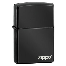 zippo ジッポ ジッポー 24756ZL ライター ブラック エボニー ロゴ入り 【RCP】