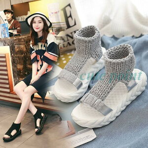 厚底サンダル レディース ニットサンダル スポーツサンダル スニーカーサンダル 痛くない 履きやすい 歩きやすい 韓国ファッション 美脚 可愛い カジュアル 靴