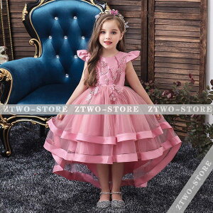 子供ドレス ピアノ発表会 結婚式 キッズ フォーマルドレス 子どもドレス ジュニアドレス 5色 110 120 130 140 150 160 新品