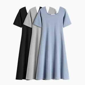 春 夏 ワンピース レディース ロングワンピース Tシャツワンピース マキシワンピース 半袖ワンピース トップス ゆったり 薄手 サマーワンピース