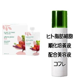 ハッピーホワイトデーコフレ 送料込 アムウェイ Plant to Table by Nutrilite ファイトジュース(100mL×6袋) ヒト脂肪細胞美容液コフレ＜2503350056386＞