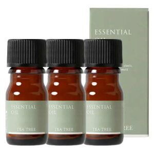 Tree of life 生活の木 エッセンシャルオイル ティートゥリー 精油 3mL 3個セット ※外箱折りたたんでご発送※