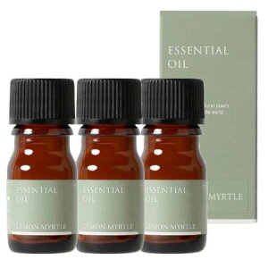 Tree of life 生活の木 エッセンシャルオイル レモンマートル 精油 3mL 3個セット ※外箱折りたたんでご発送※