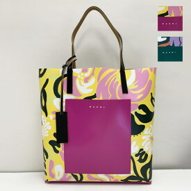 マルニ トートバッグ SHOPPING BAG WITH POCKET 花柄 ロゴ レディース SHMP0052A0 P4605 MARNI