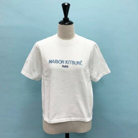 メゾンキツネ Tシャツ 半袖 人気 パリ ボクシー Tシャツ レディース ホワイト KW00121KJ0035 MAISON KITSUNE