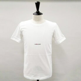 サンローラン Tシャツ 半袖 ロゴ ショートスリーブ メンズ ホワイト ブラック 464572YB2DQ SAINT LAURENT