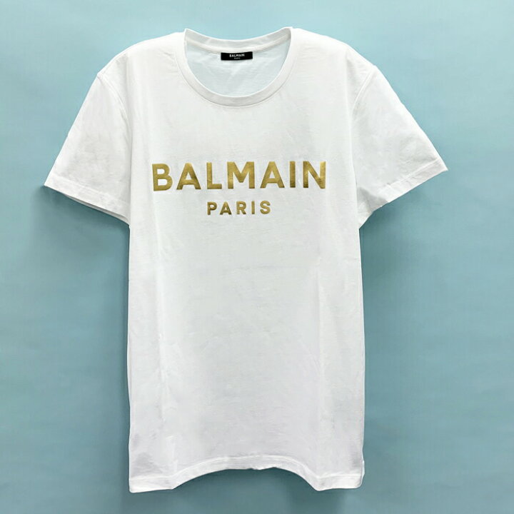 楽天市場】バルマン Tシャツ ゴールド ロゴプリント コットン 半袖 