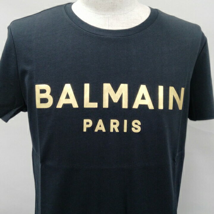 楽天市場】バルマン Tシャツ ゴールド ロゴプリント コットン 半袖 