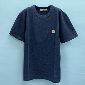【楽天スーパーSALE _10％OFF】メゾンキツネ MAISON KITSUNE Tシャツ 半袖 人気 FOX HEAD CLASSIC メンズ ブルー IM00111KJ0008 MAISON KITSUNE フォックスヘッド メンズtシャツ メンズ半袖tシャツ ブランドtシャツ 刺繍ロゴ ブランド カジュアルTシャツ
