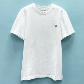 【楽天スーパーSALE 10％OFF】メゾンキツネ MAISON KITSUNE Tシャツ 半袖 人気 Baby Fox パッチ レディース ホワイト MW00110KJ0008 高級Tシャツ ブランド レディース 白tシャツ ワンポイント ろごT ロゴTシャツ 高級 ブランド おしゃれ