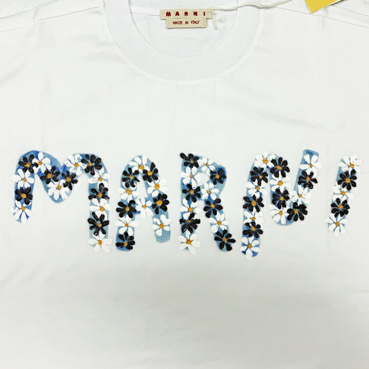 楽天市場】マルニ デイジーロゴプリントティーシャツ コットン 
