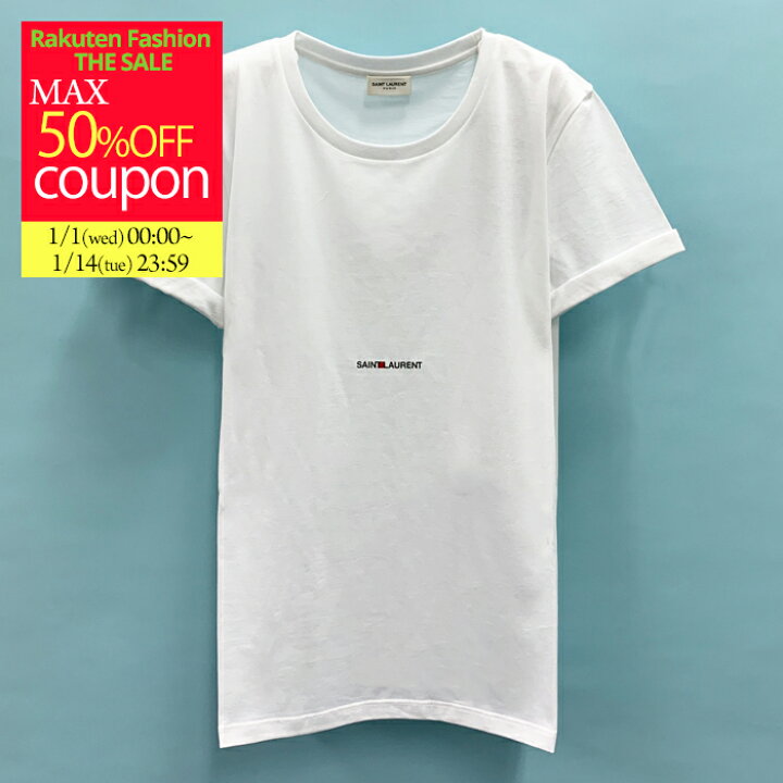楽天市場】【訳あり】サンローラン Tシャツ ちびロゴT 半袖 クルー  