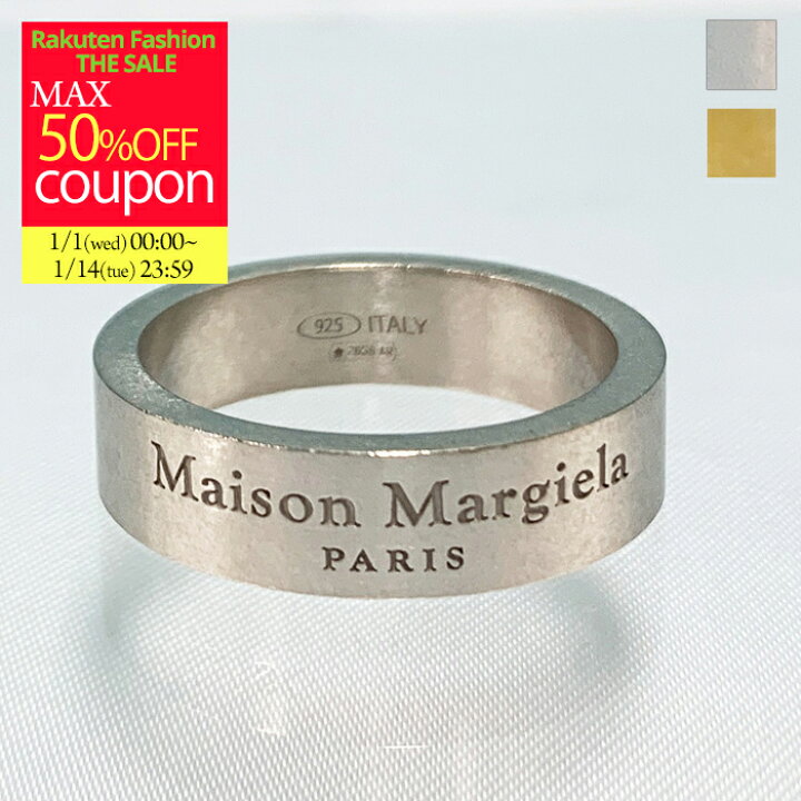 楽天市場】メゾンマルジェラ リング 指輪 medium logo ring マルジェラ 