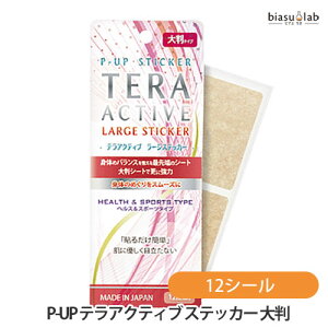 P-UP TERA ACTIVE テラアクティブ ステッカー ラージ (大判タイプ) 6シート入(12シール) (メール便L)(国内正規品)