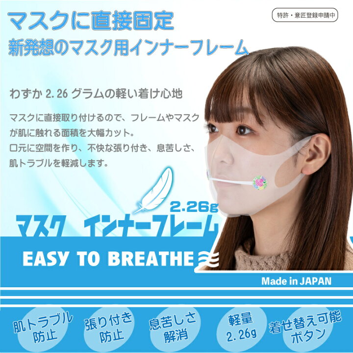 楽天市場】マスクデコレーション 着せ替え用BIB-IT. 選べるデザイン 咳 