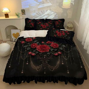 Lolita �K�N �ԕ� �H�~ �ӂ�ӂ� �������� �z�c�J�o�[�Z�b�g ���g�� �u���b�N �g���� 3�_4�_�Z�b�g �V���O�� �_�u�� �N�C�[�� �t�����l�� �|���z�c�J�o�[�{�b�N�X�V�[�c/�t���b�g�V�[�c ���J�o