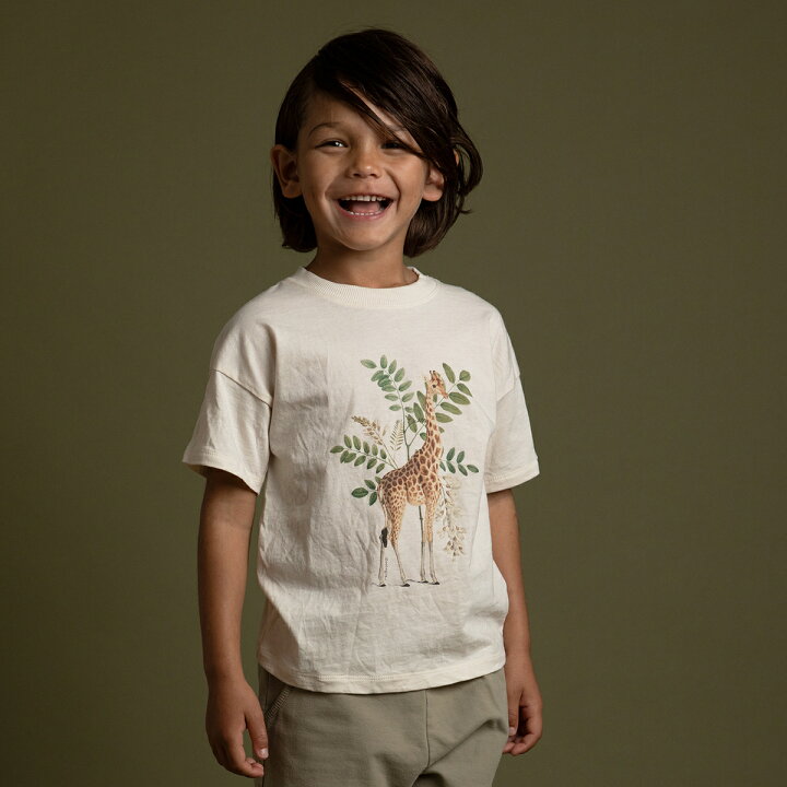 楽天市場】半袖 Tシャツ キリン 春 夏 こども 子供服 こども服 ユニ  