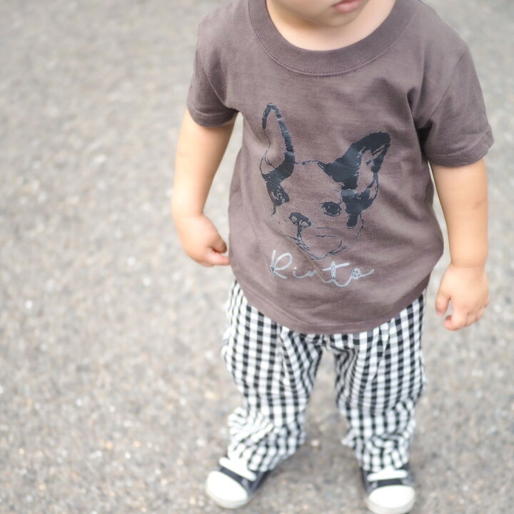 楽天市場 名入れ Tシャツ オリジナル 全54種類の 犬 デザインから選べる Muchi さんデザイン 描き下ろし 名前入りtシャツ 名入れt Tシャツ こども 子ども オリジナルtシャツ キッズ 出産祝い ギフト 子供服 キッズ服 ペット おしゃれ チワワ 柴犬 ダックスフンド