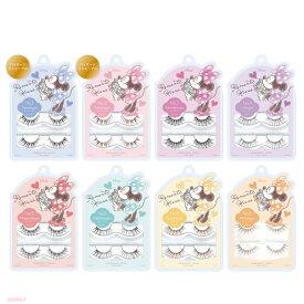 【送料無料/ゆうパケット】つけまつげ ディズニー ロマンティックシリーズ アイラッシュ (2ペア4枚入) 全8種類 Disney Eyelash 粧美堂 SHOBIDO（ ミニー つけまつ毛 ナチュラル ボリューム 透明軸 極細 メイク 女の子 盛れる 簡単 上まつげ 自然 プレゼント）