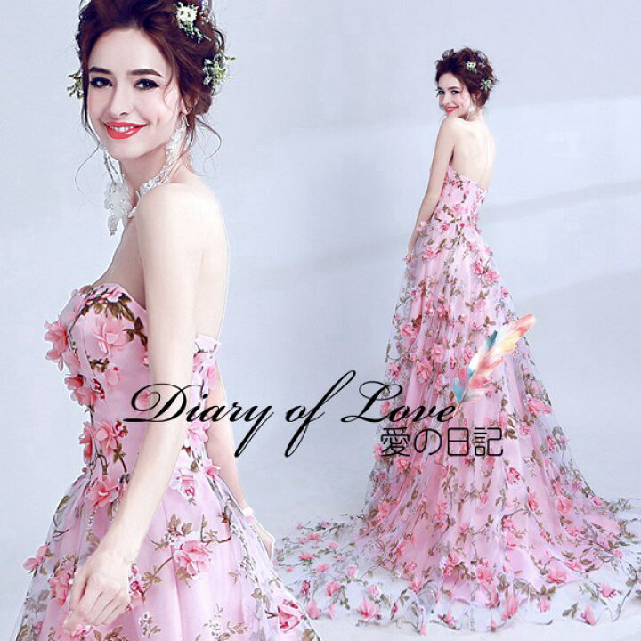 楽天市場】【Diary of love 愛の日記】ウェディングドレス 二次会  