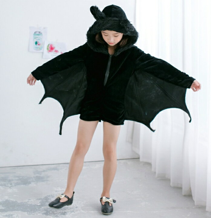 楽天市場 コウモリ コスプレ ハロウィン 衣装 子供服 キッズ 吸血鬼 ドラキュラ コスプレ衣装 着ぐるみ 蝙蝠 デビル 魔女 コスチューム バンパイア 小悪魔 仮装 変装 こうもり 動物 学園祭 文化祭 お遊戯会 余興 宴会 演出服 ハロウィン 美美 ちび