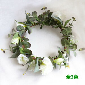 ウェディングヘッドドレス 花冠 造花 パッション アーティシャルフラワー 花かんむり 髪飾り 桔梗 ウエディング ブライダル 結婚式 リゾート婚 海外挙式 ハワイ婚 前撮り 花 花飾り ヘアア