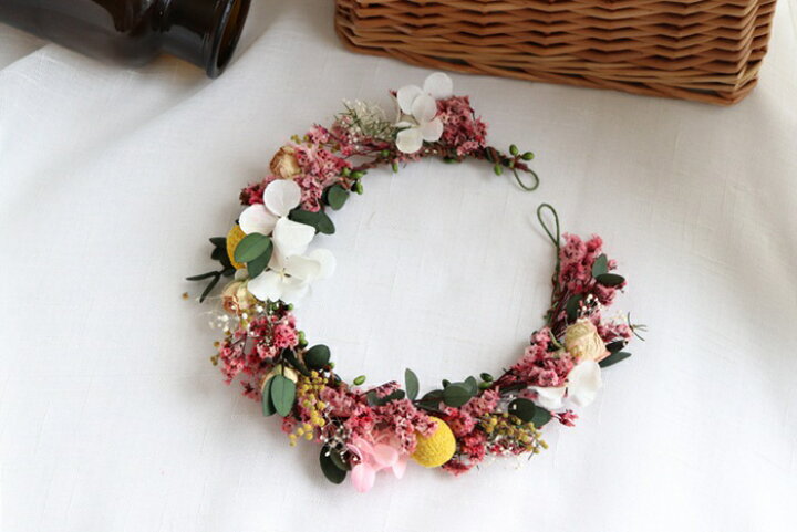 楽天市場 ヘッドドレス 花冠 バラ カラフル花冠 ウエディング ドライフラワー 花かんむり アーティフィシャルフラワーライブ イベント コンサート 結婚 式 ブレスレット グリーン ヘアアクセサリー 花 結婚式 アイテム フラワー パーティ 大人 ヘアアクセ 手つくり
