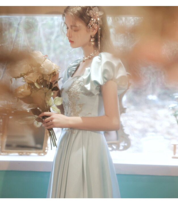 新品未使用カラードレス ロングドレス パーティードレス 白 ホワイト  