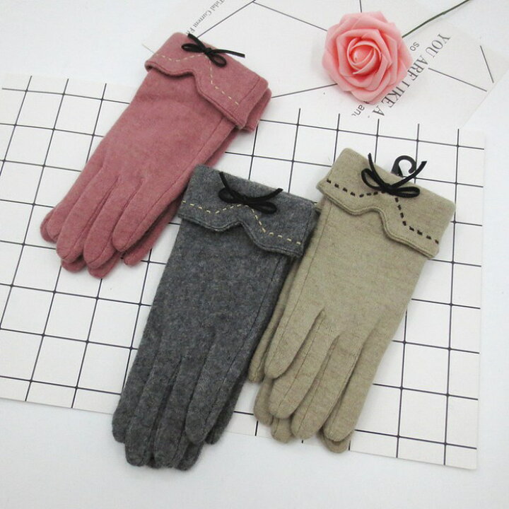 楽天市場 送料無料 手袋 レディース スマホ手袋 暖かい 薄手 かわいい スマホ対応 暖かい おしゃれ 可愛い タッチパネル対応 スマートフォン ウール グローブ 高品質 グローブ 雑貨 オシャレ 防寒 自転車 ブラウン ベージュ パーティー プレゼント アクリル ツイード