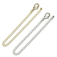 メール便 大きめ 引き輪 カニカン 大 超ロング アジャスター チェーン フック 金具 No.3 ネックレス延長 …