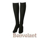 ボンボラン Bonvolant 段階圧縮ハイソックス 2足組（黒色） ギフトに プレゼントに