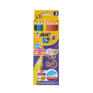 BIC(ビック)ビックキッズスーパーソフト色鉛筆8色WI1300-0874JP