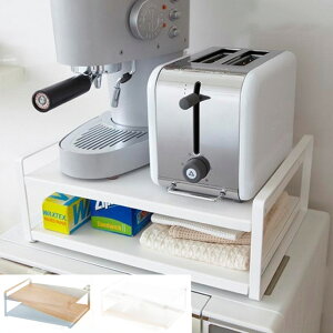 �y���[�E�݌Ɍ���z�^���[(TOWER) �����W�ド�b�N(Micro Wave Oven Top Rack) ���}�U�L(YAMAZAKI) �J���[(�z���C�g�E�u���b�N)