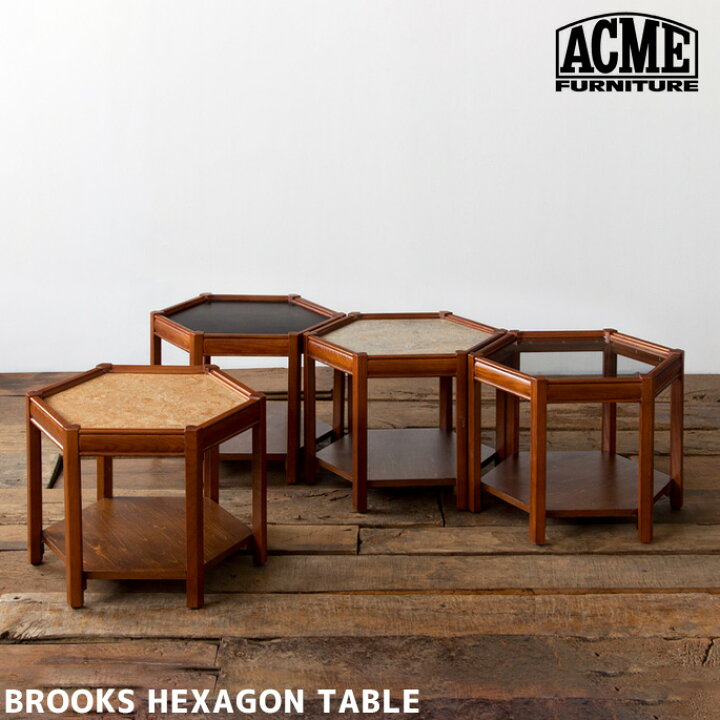 楽天市場】サイドテーブル ACME Furniture BROOKS HEXAGON TABLE 