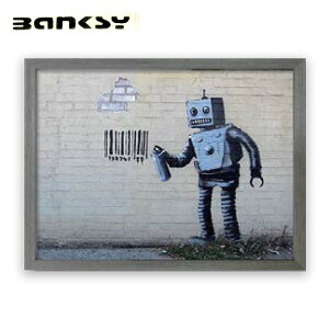 �y�����N�[�|���z�z���I�z�A�[�g Robot �o���N�V�[ Banksy IBA-61732 �G�� �A�[�g�t���[�� ���h�� �X�g���[�g�A�[�g �H��|�p �I�[�N�V���� �C�M���X �����h�� �|�p �I�V���� 380×305×32mm �p�� UK �_
