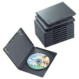 エレコム｜ELECOM Blu-ray/DVD/CD対応 トールケース 1枚収納×10 ブラック CCD-DVD03BK[CCDDVD03BK ]【rb_pcp】