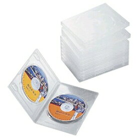エレコム｜ELECOM Blu-ray/DVD/CD対応 トールケース 2枚収納×10 クリア CCD-DVD06CR[CCDDVD06CR]
