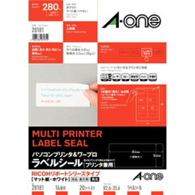 A-one｜エーワン パソコンプリンタ＆ワープロラベル RICOHリポートシリーズタイプ ホワイト 28181 [A4 /20シート /14面 /マット][rbaone05]