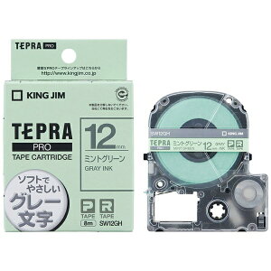 �L���O�W���bKING JIM �J���[���x��(�\�t�g)�e�[�v TEPRA(�e�v��) PRO�V���[�Y �~���g�O���[�� SW12GH [�O���[���� /12mm��]