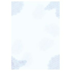 ササガワ｜SASAGAWA 〔各種プリンタ〕和柄用紙 和ごころ 0.18mm [A4 /10枚] 青紗綾雲 4-1001[41001]