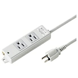 サンワサプライ｜SANWA SUPPLY 工事物件雷ガードタップ グレー TAP-K2NSP-3 [3.0m /2個口 /スイッチ無][TAPK2NSP3]