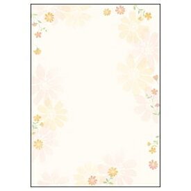 ササガワ｜SASAGAWA 〔各種プリンタ〕デザインペーパーフラール 0.19mm [A4 /10枚] フラワリー 4-3005[43005]