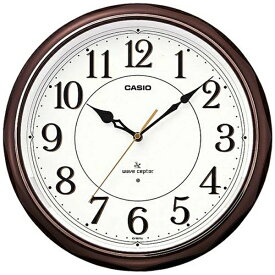 【エントリーで最大全額ポイント還元｜7/18迄】 CASIO｜カシオ 掛け時計 【wave ceptor（ウェーブセプター）】 濃茶 IQ1051NJ5JF [電波自動受信機能有][IQ1051NJ5JF]
