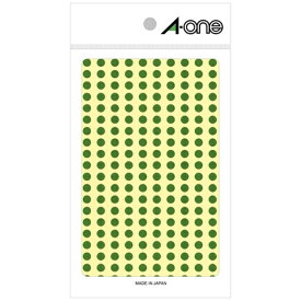 A-one｜エーワン カラーラベル 緑 07063 [9シート /200面 /光沢]