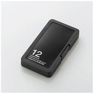 ELECOMbGR SD/microSDJ[hP[X[vX`bN^Cv] SD 6{microSD 6 ubN CMC-SDCPP12BK[CMCSDCPP12BK]
