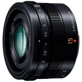 パナソニック｜Panasonic カメラレンズ LEICA DG SUMMILUX 15mm/F1.7 ASPH. LUMIX（ルミックス） ブラック H-X015-K [マイクロフォーサーズ /単焦点レンズ]