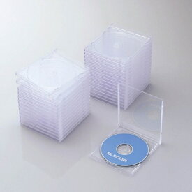 ELECOM｜エレコム Blu-ray/DVD/CD対応ケース 1枚収納×30 クリア CCD-JSCN30CR[CCDJSCN30CR]