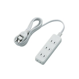 ELECOM｜エレコム スイングプラグ電源タップ ホワイト T-S02-2420WH [2.0m /4個口 /スイッチ無][TS022420WH]